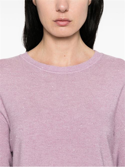 Maglia donna Emme Marella lurex con paillettes lavanda EMME Marella | SABBIA003